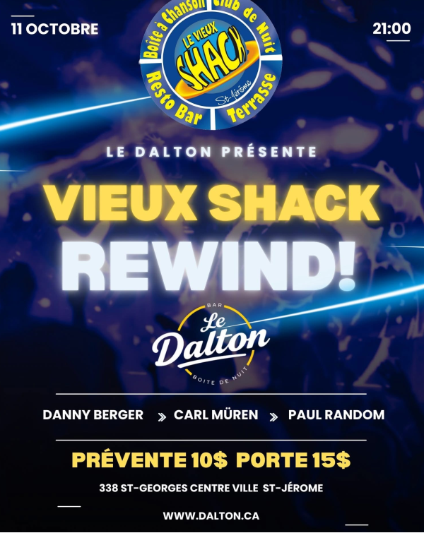 Vieux Shack Rewind - 11 octobre