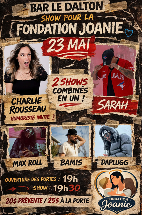 Sarah & Charlie Rousseau – Soirée bénéfice du 23 mai